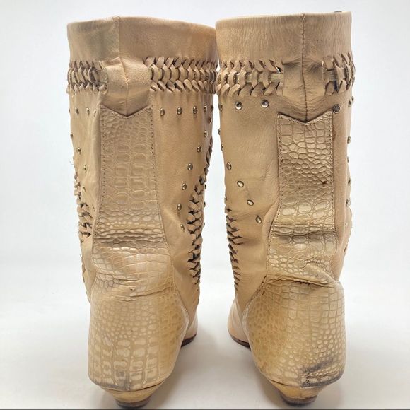 Vintage Embellished Boots Women's Size 9 - Picture 5 of 8